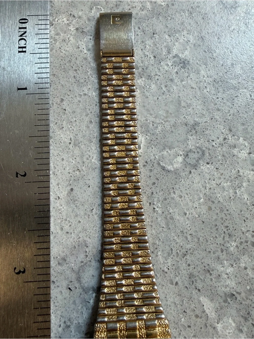 Pierre Cardin Gold-Tone Men’s Square Dial Bracelet Watch